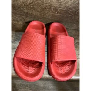 BRONAX‎ Cloud Slides Unisex EU 39-40 Red Lightweight Cushioned Pillow Sandals